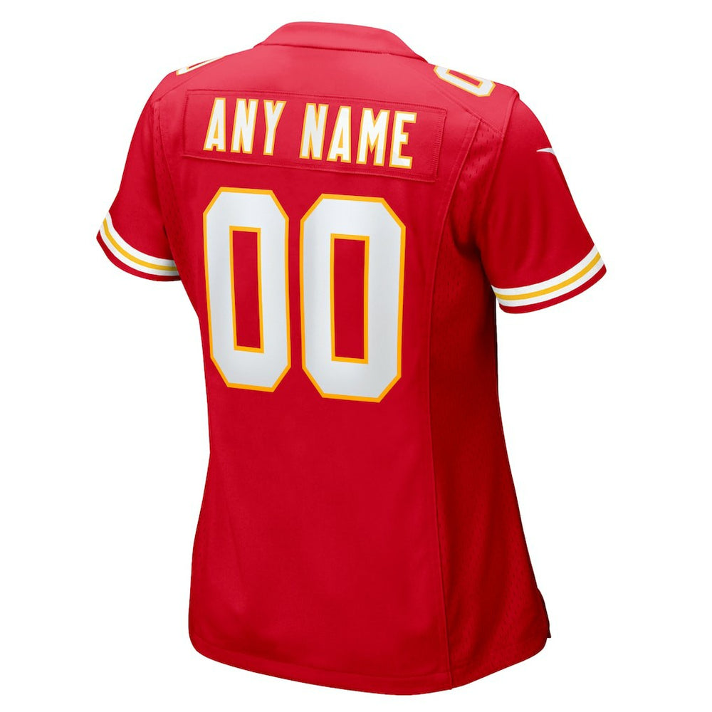 Kansas City Chiefs Women's Custom Game Jersey Red - Nike