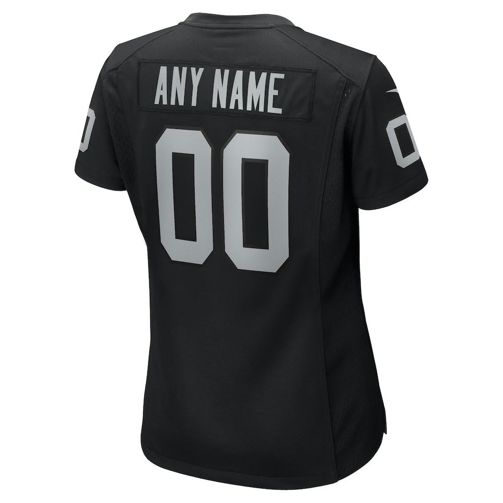 Las Vegas Raiders Women's Custom Game Jersey Black - Nike
