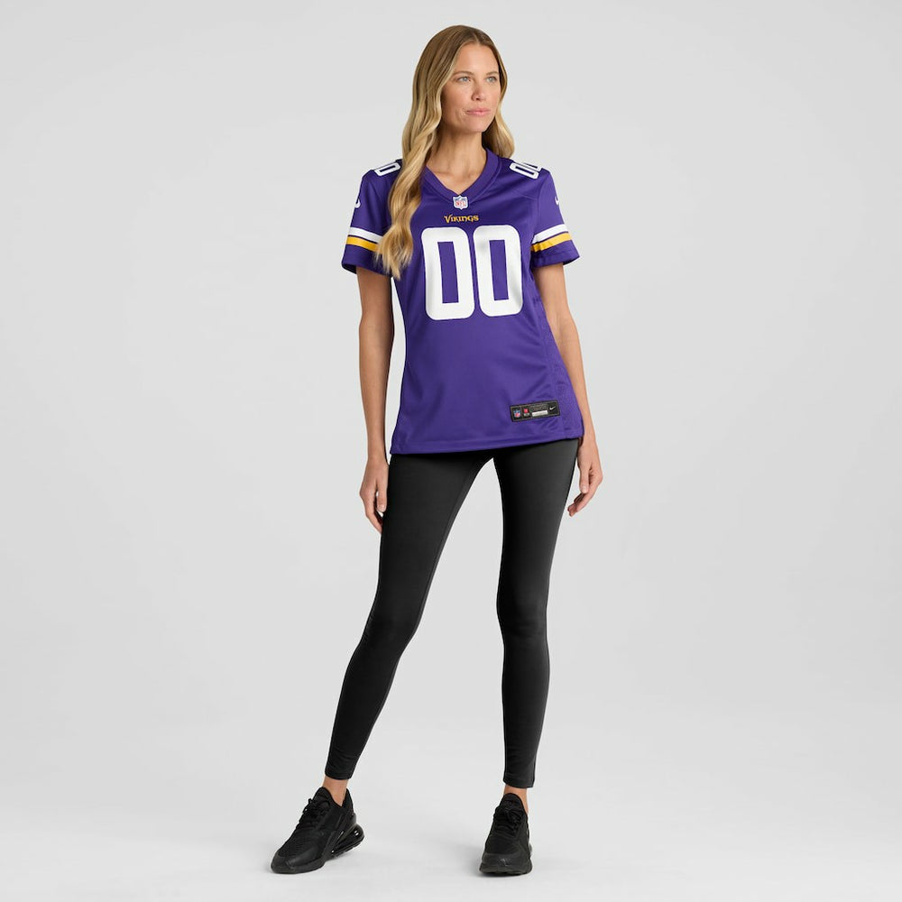 Minnesota Vikings Women's Custom Game Jersey Purple - Nike