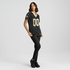 New Orleans Saints Women's Custom Game Jersey Black - Nike
