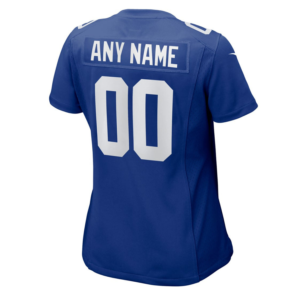 New York Giants Women's Custom Jersey Royal - Nike