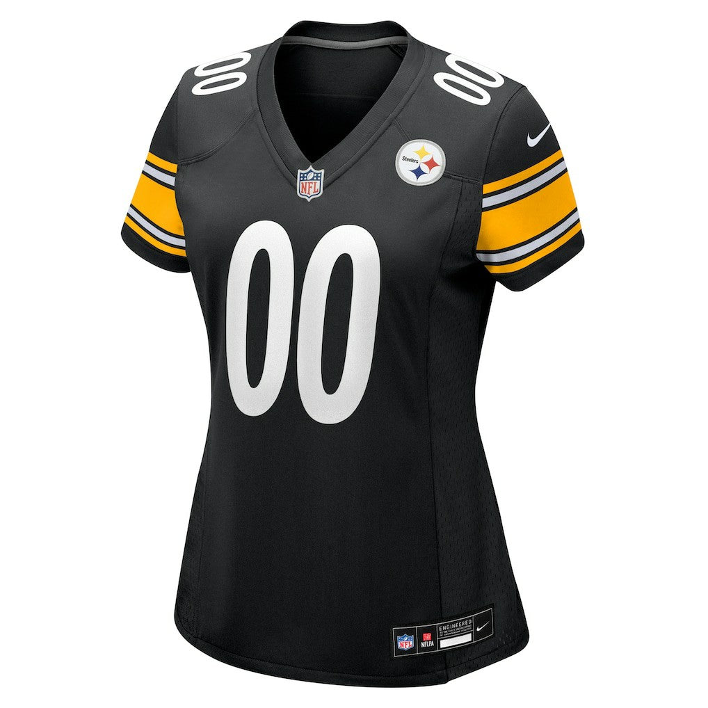Pittsburgh Steelers Women's Custom Game Jersey Black - Nike
