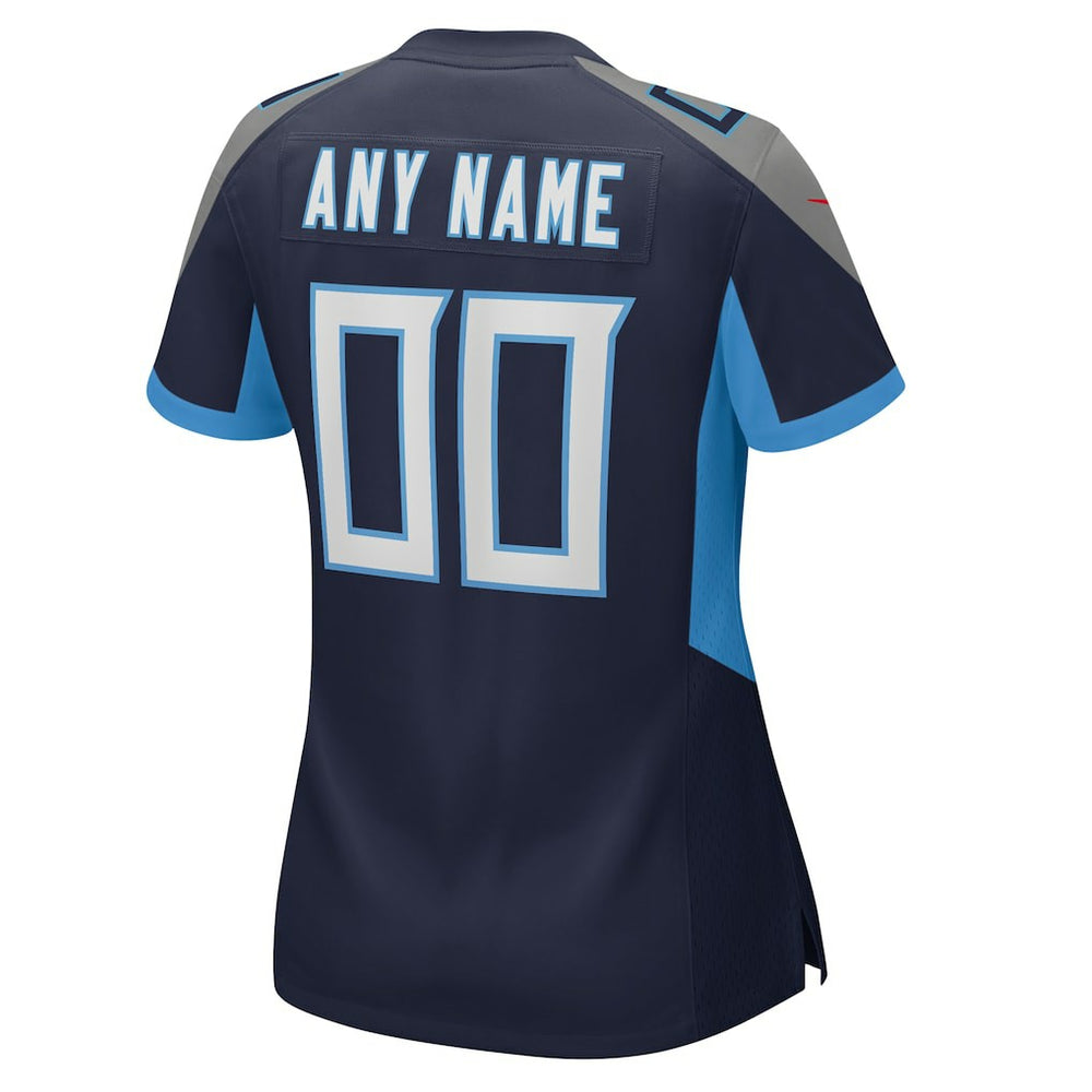 Tennessee Titans Women's Custom Game Jersey Navy - Nike