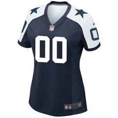 Dallas Cowboys Women's Alternate Custom Game Jersey Navy - Nike