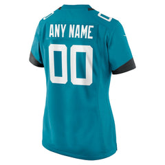 Jacksonville Jaguars Women's Custom Team Jersey Teal - Nike