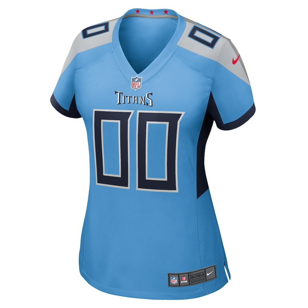 Tennessee Titans Women's Alternate Custom Game Jersey Light Blue - Nike
