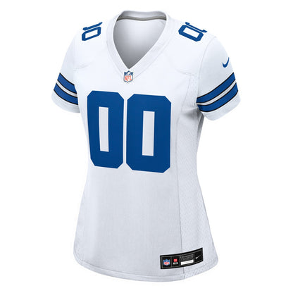 Dallas Cowboys Women's Custom Game Jersey - White | NFL Jerseys