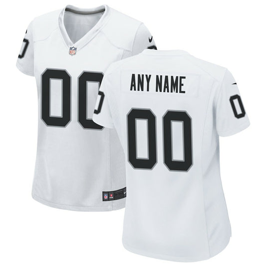 Las Vegas Raiders Women's Custom Game Jersey - White | NFL Jerseys