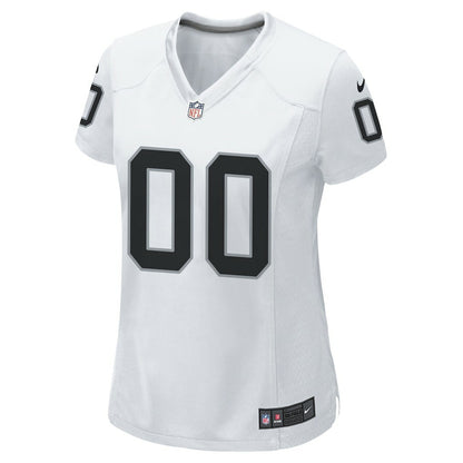 Las Vegas Raiders Women's Custom Game Jersey - White | NFL Jerseys