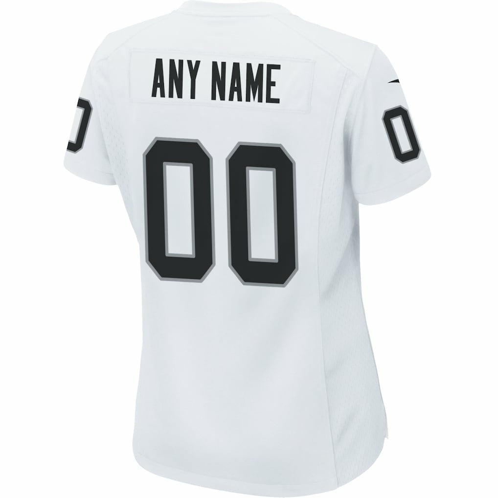 Las Vegas Raiders Women's Custom Game Jersey White - Nike