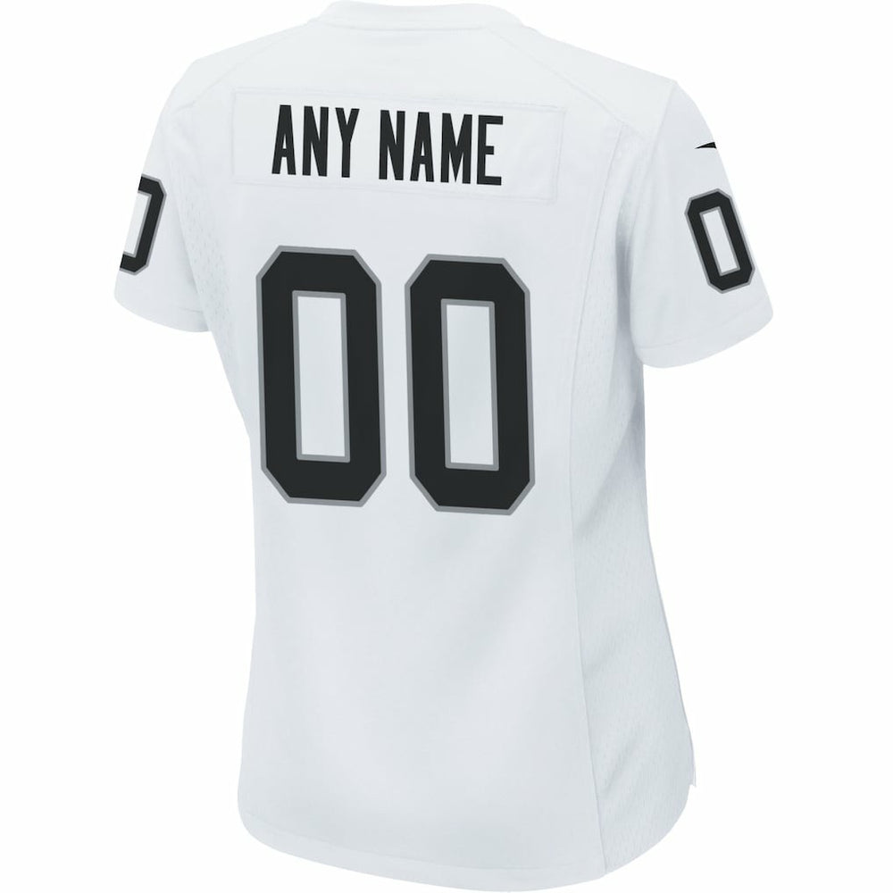 Las Vegas Raiders Women's Custom Game Jersey White - Nike