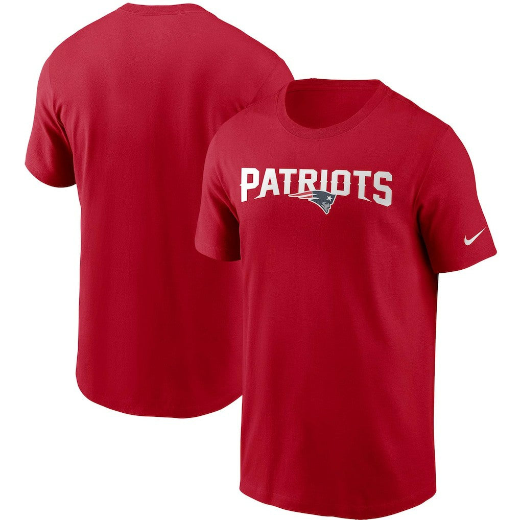New England Patriots Team Wordmark T-Shirt Red - Nike