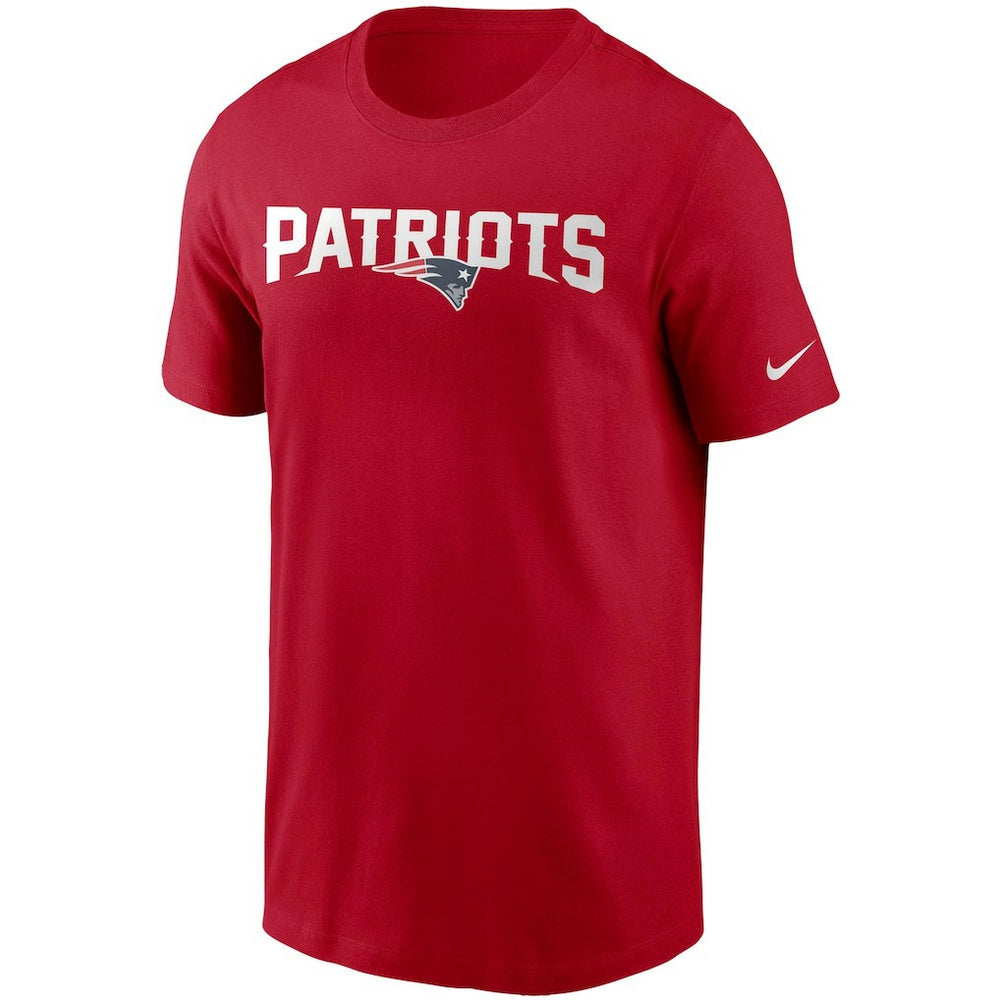 New England Patriots Team Wordmark T-Shirt Red - Nike