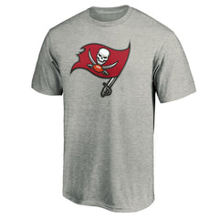 Tampa Bay Buccaneers Primary Logo T-Shirt Heather Gray - NFL