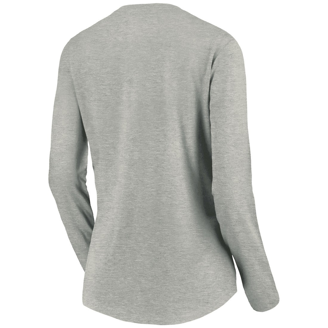 Tampa Bay Buccaneers Women's Primary Logo Long Sleeve V-Neck T-Shirt Heather Gray - NFL