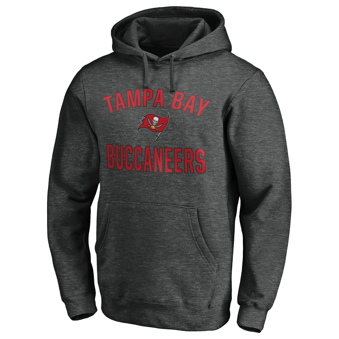 Tampa Bay Buccaneers Victory Arch Pullover Hoodie Heather Charcoal - NFL