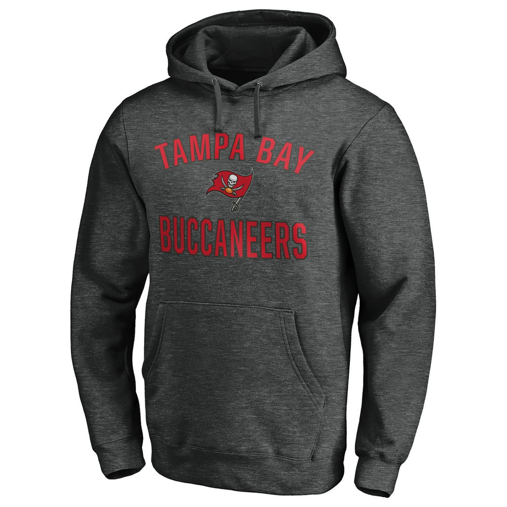 Tampa Bay Buccaneers Victory Arch Pullover Hoodie Heather Charcoal - NFL