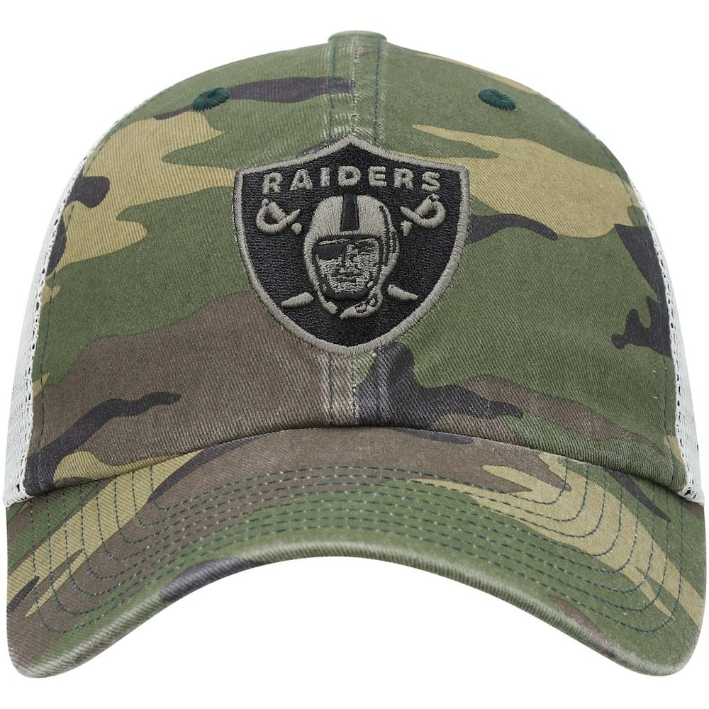 Las Vegas Raiders '47 Branson Trucker Clean Up Hat Camo - 47 brand