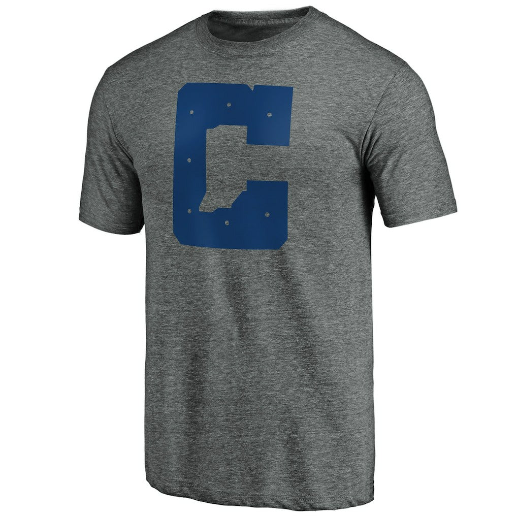 Indianapolis Colts Secondary Logo Tri-Blend T-Shirt Gray - NFL
