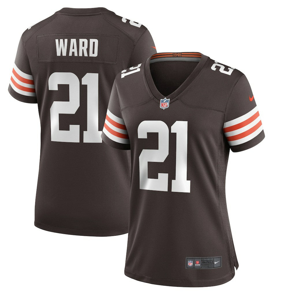 Denzel Ward Cleveland Browns Women's Player Game Jersey Brown - Nike