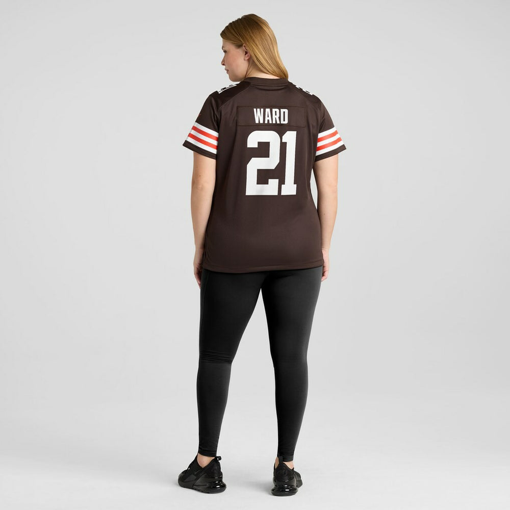 Denzel Ward Cleveland Browns Women's Player Game Jersey Brown - Nike