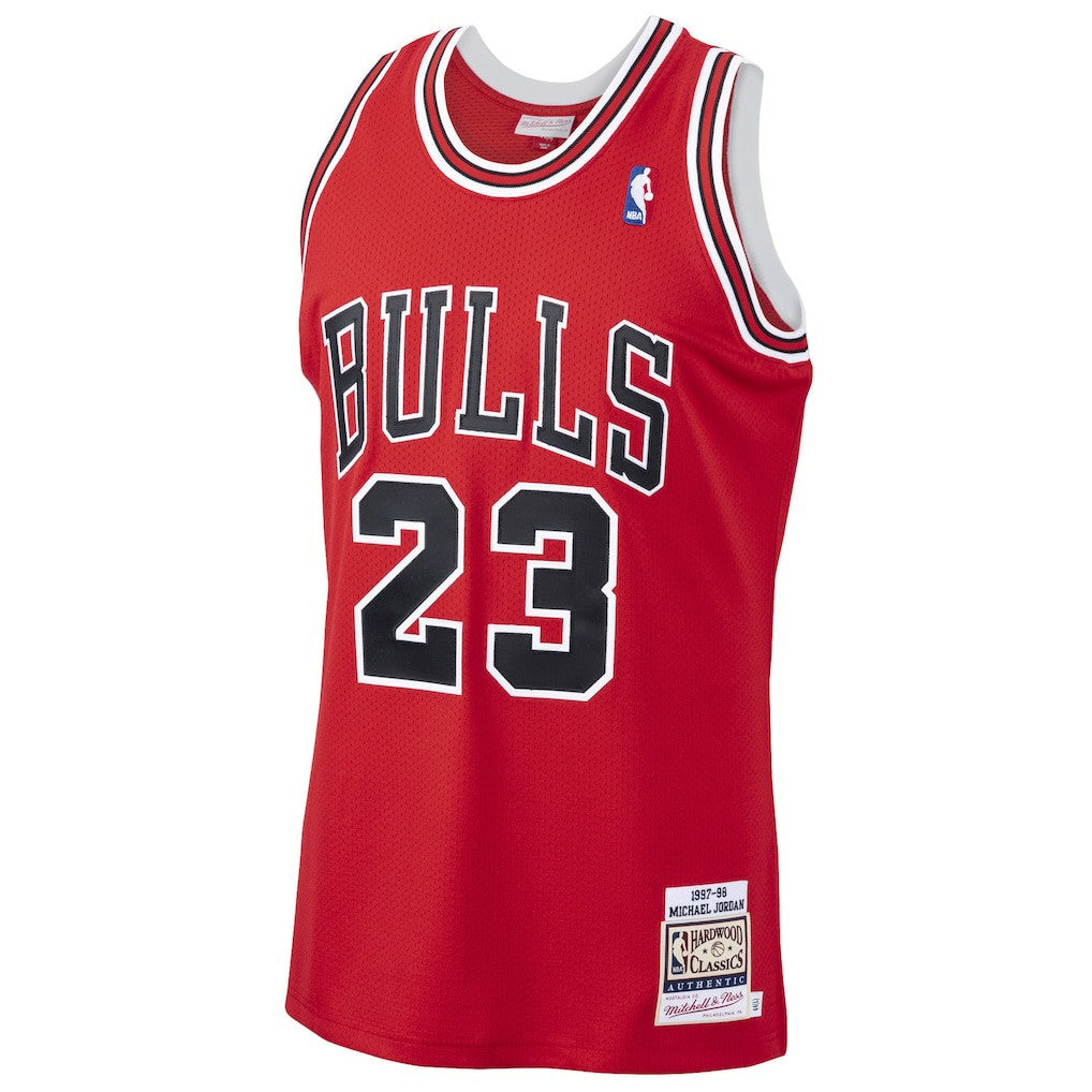 Michael Jordan Chicago Bulls 1997/98 Hardwood Classics Authentic Jersey sale - Scarlet | NBA Jerseys