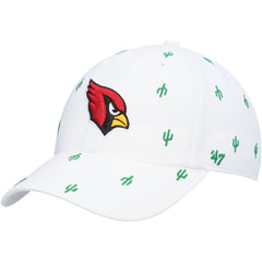 Arizona Cardinals '47 Women's Confetti Clean Up Adjustable Hat White - 47 brand