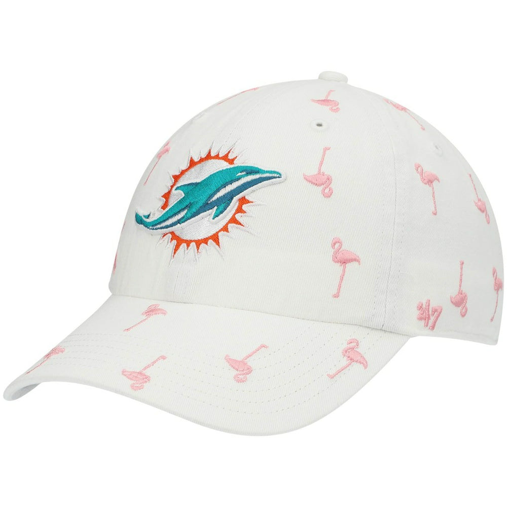 Miami Dolphins '47 Women's Confetti Clean Up Adjustable Hat White - 47 brand