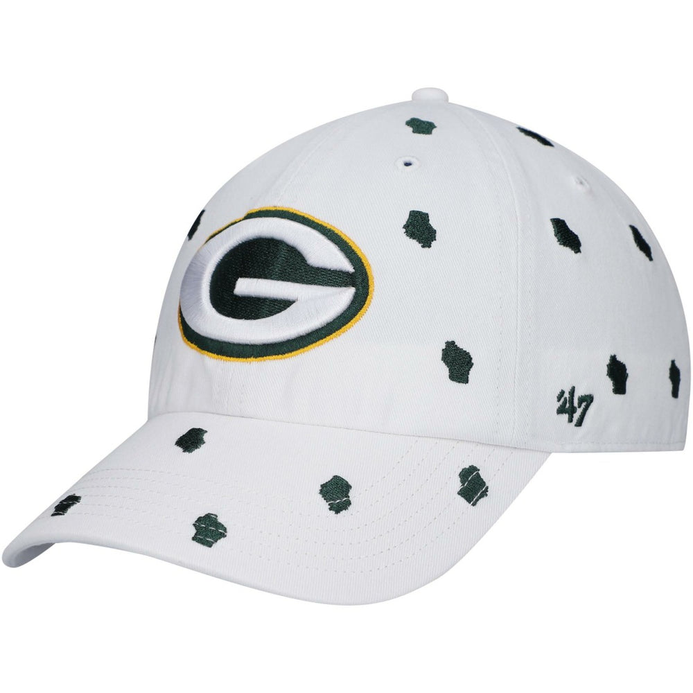 Green Bay Packers '47 Women's Confetti Clean Up Adjustable Hat White - 47 brand