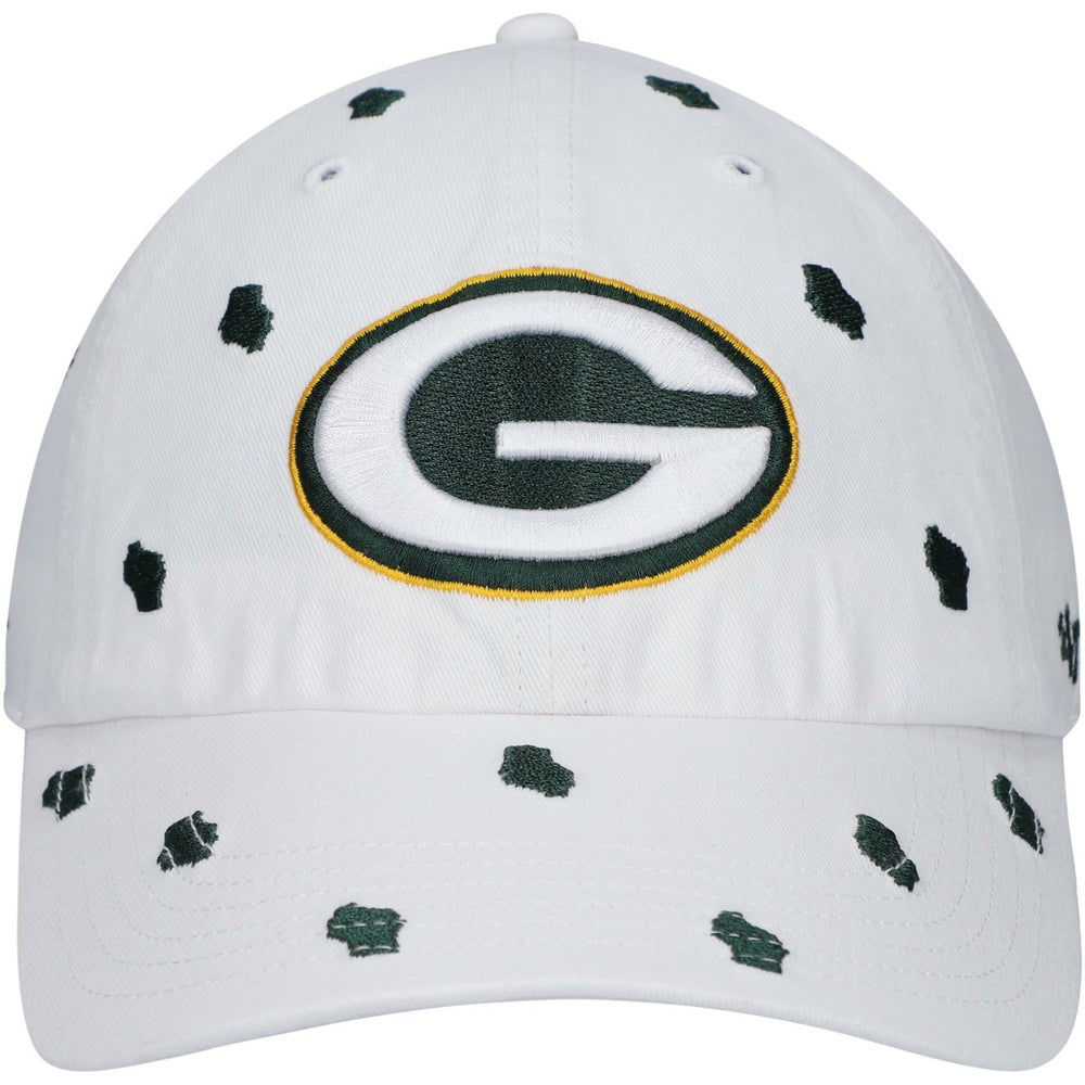 Green Bay Packers '47 Women's Confetti Clean Up Adjustable Hat White - 47 brand