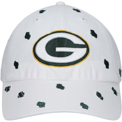 Green Bay Packers '47 Women's Confetti Clean Up Adjustable Hat White - 47 brand