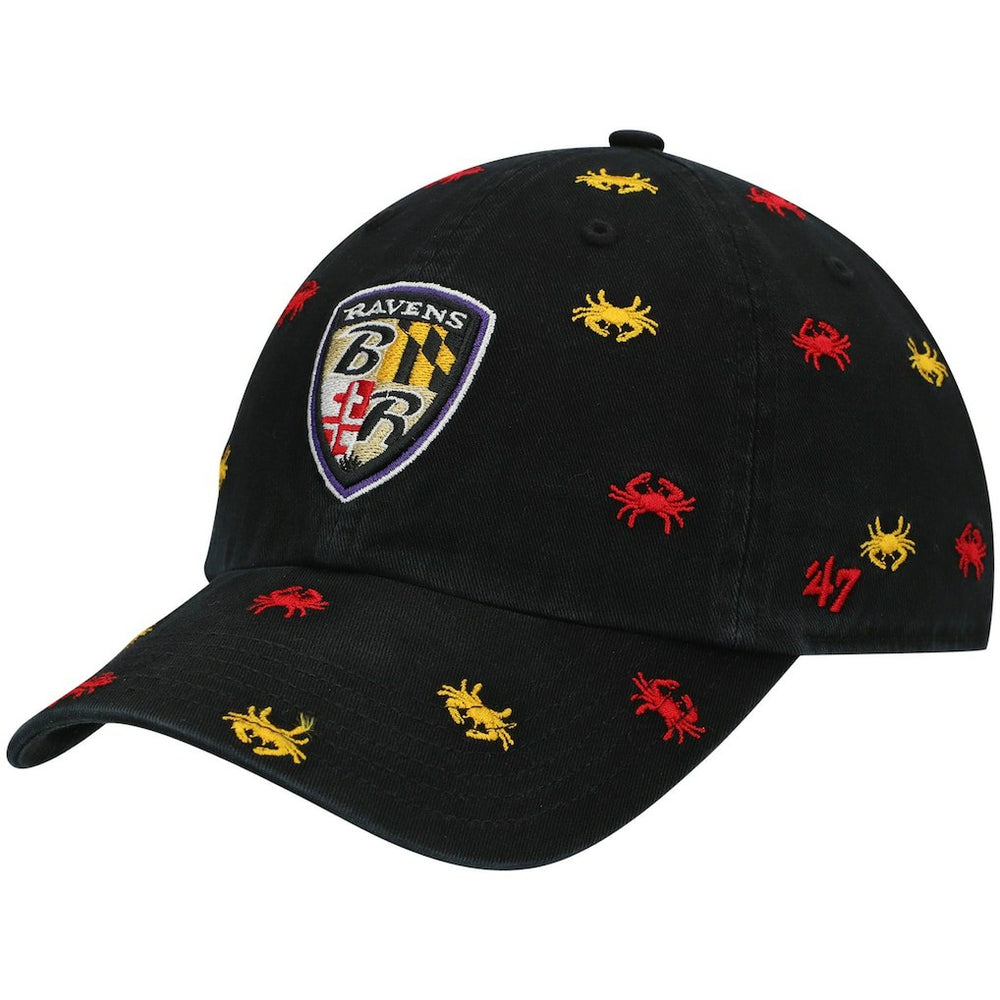Baltimore Ravens '47 Women's Confetti Clean Up Adjustable Hat Black - 47 brand