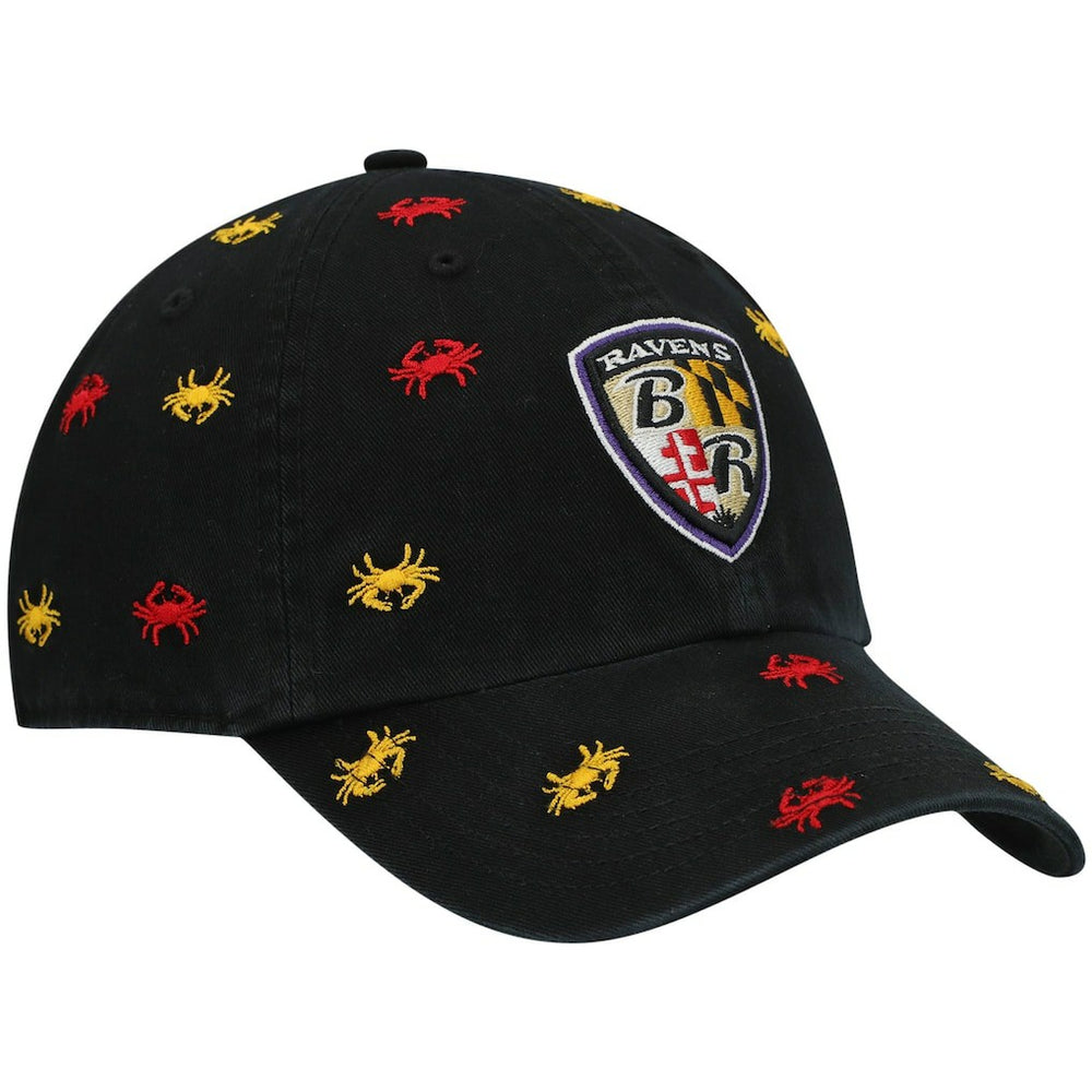 Baltimore Ravens '47 Women's Confetti Clean Up Adjustable Hat Black - 47 brand
