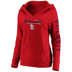 St. Louis Cardinals Fanatics Women's Core High Class Crossover Pullover Hoodie Lifestyle