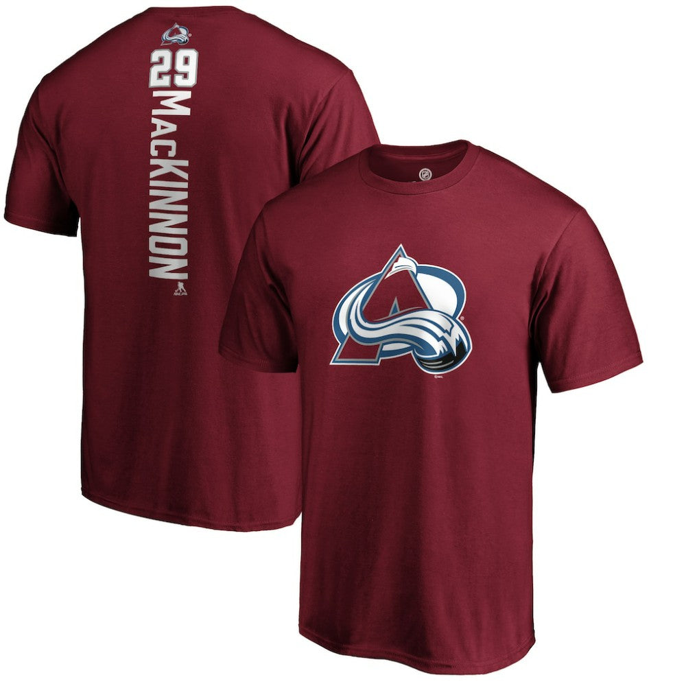 Nathan MacKinnon Colorado Avalanche - Playmaker T-Shirt Garnet