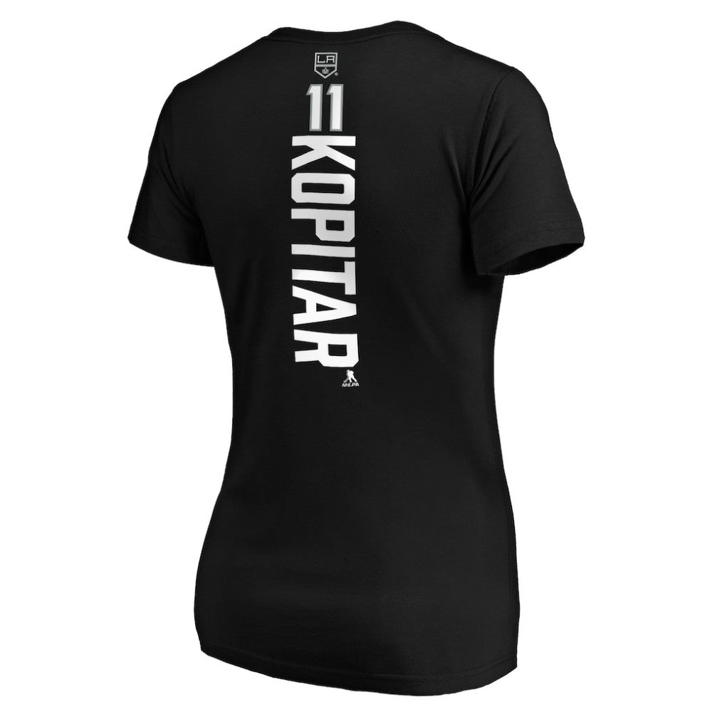 Anze Kopitar Los Angeles Kings - Women's Playmaker V-Neck T-Shirt Black