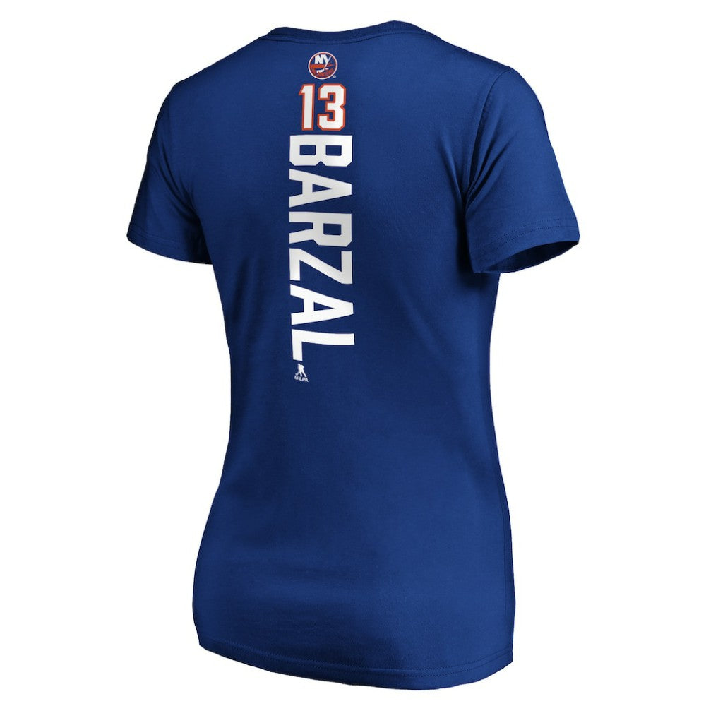 Mathew Barzal New York Islanders - Women's Playmaker V-Neck T-Shirt Royal