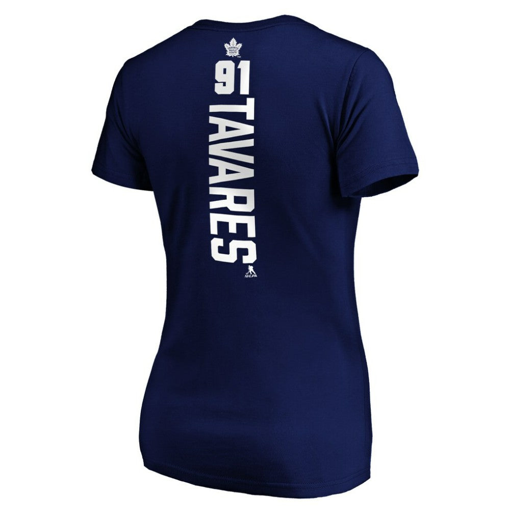 John Tavares Toronto Maple Leafs - Women's Playmaker V-Neck T-Shirt Royal