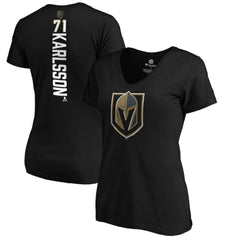 William Karlsson Vegas Golden Knights Women's Playmaker V-Neck T-Shirt Black