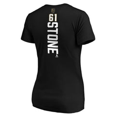 Mark Stone Vegas Golden Knights Women's Playmaker V-Neck T-Shirt Black