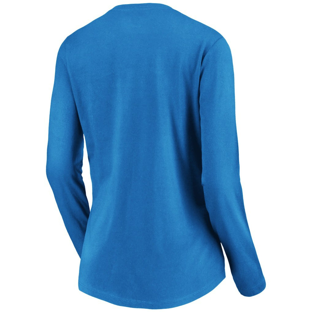 Los Angeles Chargers Women's Victory Arch Long Sleeve V-Neck T-Shirt Powder Blue - NFL