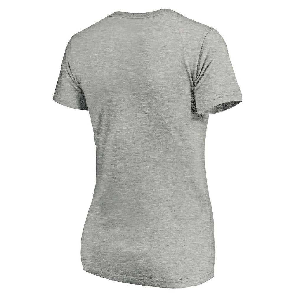Los Angeles Chargers Women's Primary Logo V-Neck T-Shirt Heather Gray - NFL