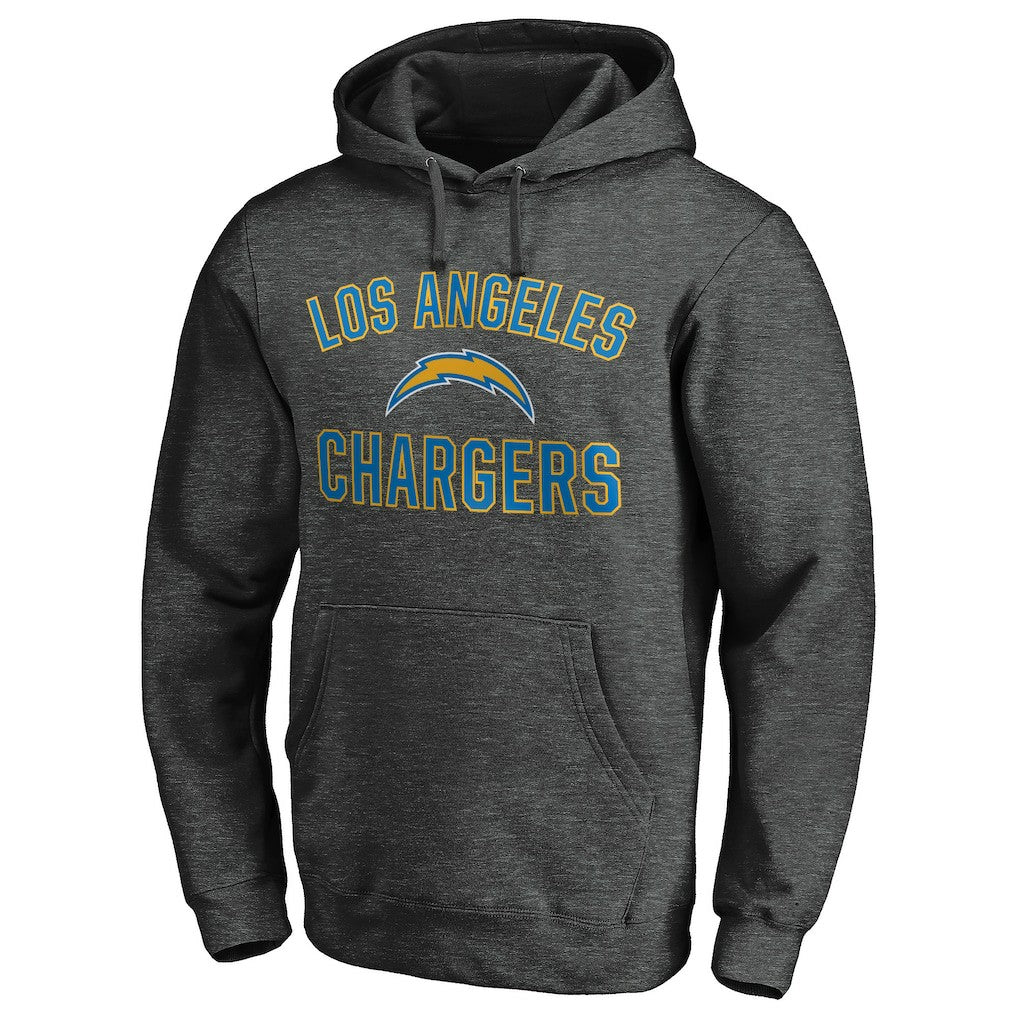 Los Angeles Chargers Victory Arch Pullover Hoodie Heather Gray - NFL