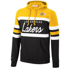 Mitchell & Ness - Los Angeles Lakers Head Coach Pullover Hoodie - Gold/Black