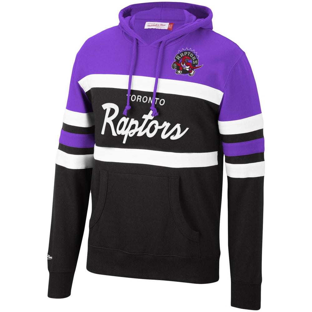 Mitchell & Ness - Toronto Raptors Head Coach Pullover Hoodie - Purple/Black