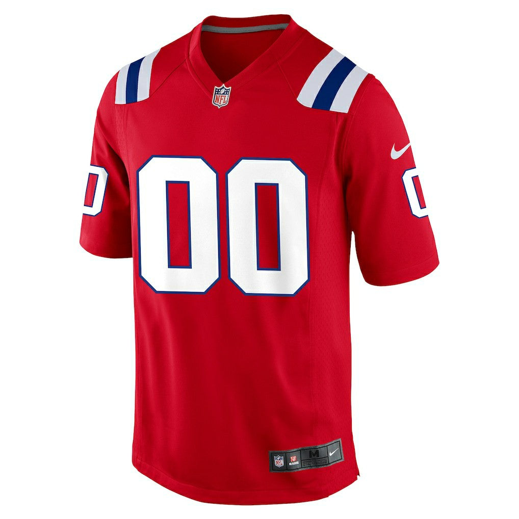 New England Patriots Alternate Custom Jersey Red - Nike