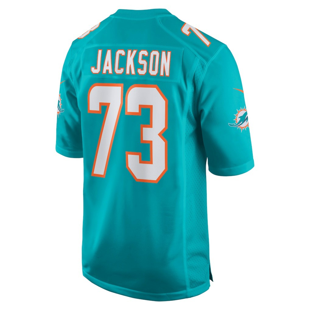 Austin Jackson Miami Dolphins Game Jersey Aqua - Nike