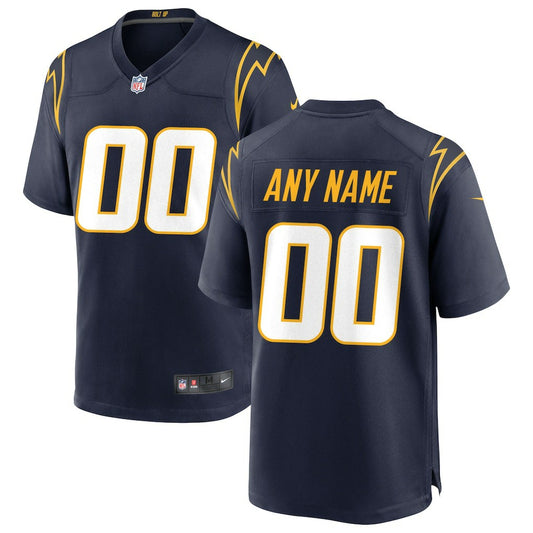 Los Angeles Chargers Alternate Custom Game Jersey - Navy | NFL Jerseys
