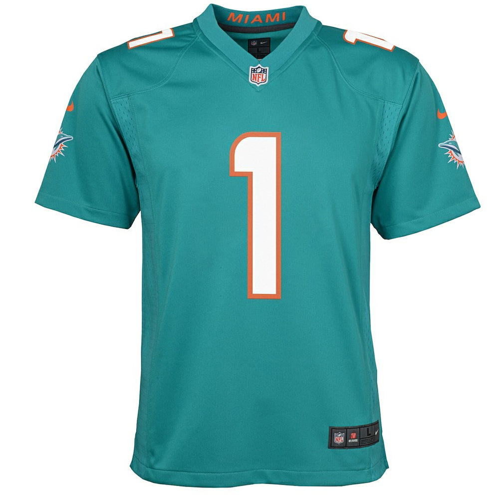 Tua Tagovailoa Miami Dolphins Youth Game Jersey Aqua - Nike