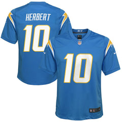 Justin Herbert Los Angeles Chargers Youth Game Jersey Powder Blue - Nike